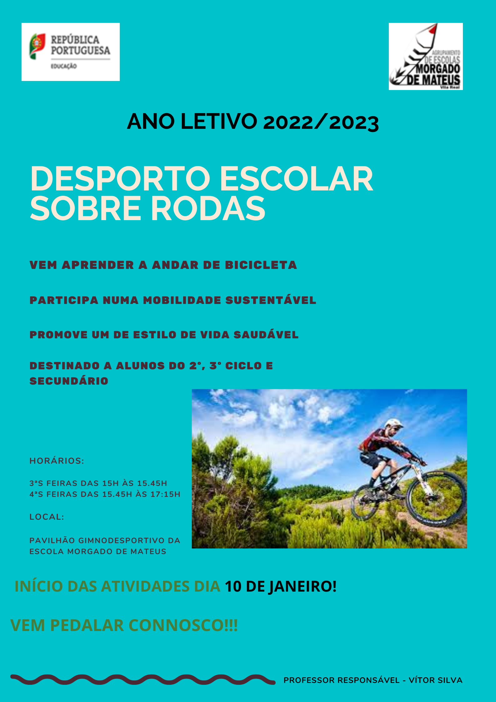 Cartaz DE sobre rodas 2022 2023