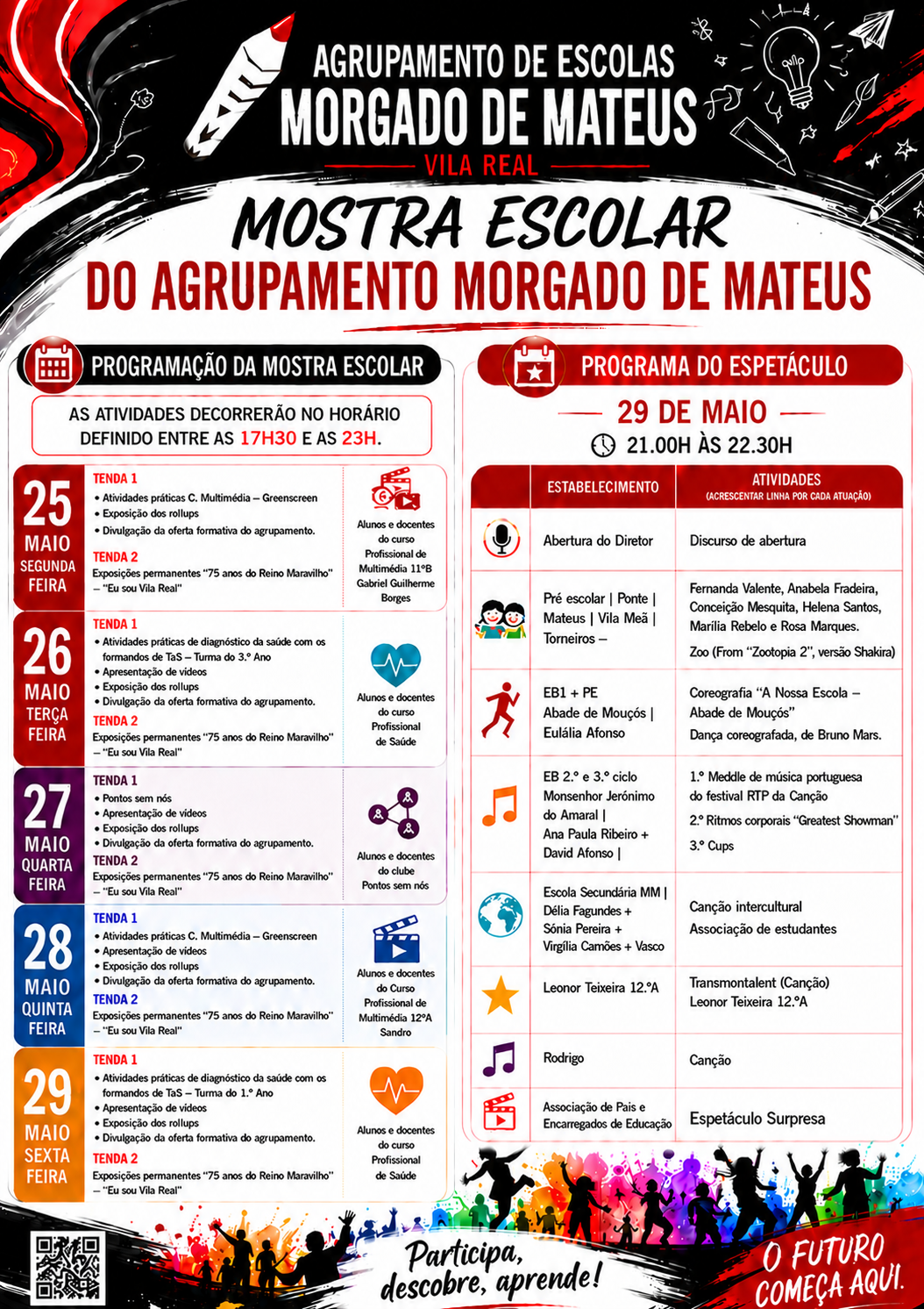 MOSTRA ESCOLAR -  Espaço em frente ao município