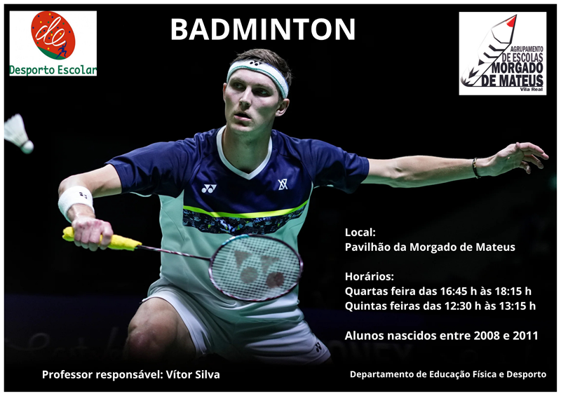 BADMINTON no pavilhão da Morgado